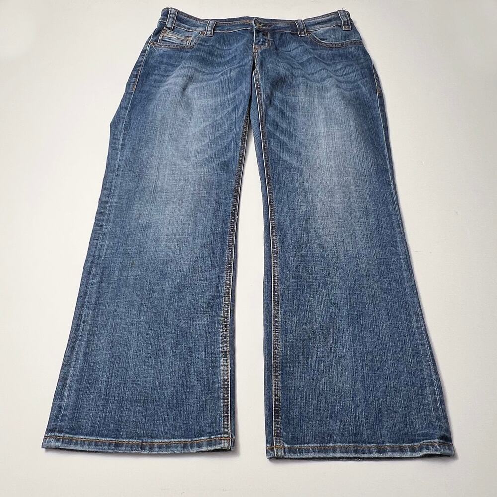 VTG Rock & Roll Cowgirl Jeans Women's 33x30 Y2K Low Rise Bootcut Western Bling
